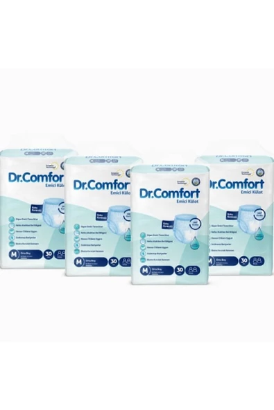 DR.COMFORT Yetişkin Emici Külot Medium 30'lu 4 Paket 120 Adet - 2