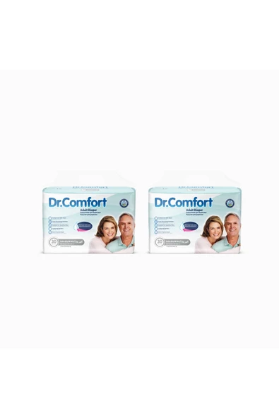 DR.COMFORT Yetişkin Bel Bağlamalı Hasta Bezi Ekstra Large 30'lu 2 Paket 60 Adet - 2