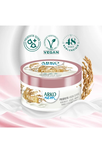 Arko Nem Pirinç Sütü Prebiyotık Krem Serisi 250 ml - 3