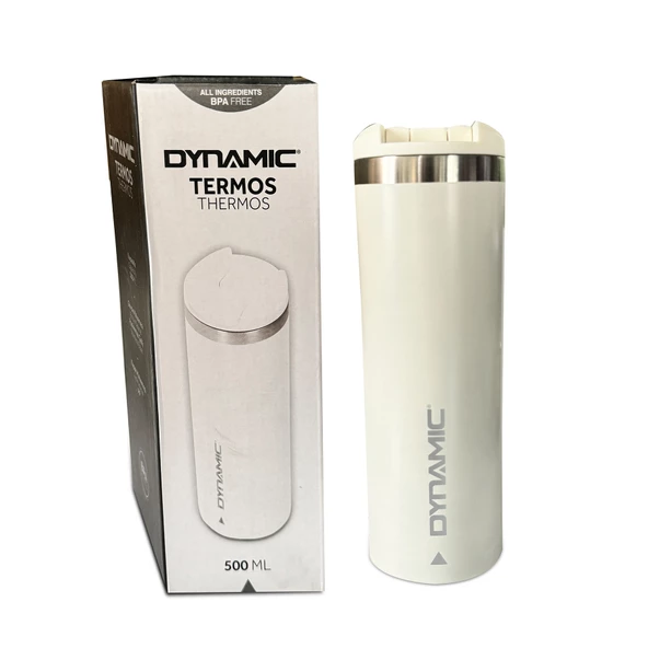 Dynamic Paslanmaz Çelik Termos Krem 500ML - 2