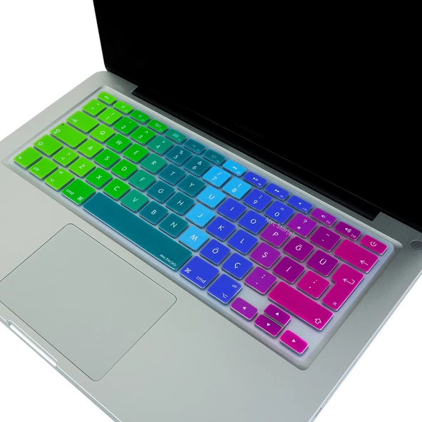 Macbook Klavye Air Pro Koruyucu (Türkçe Q) (Eski USB'li Model 2008-2017) A1466 A1502 Uyumlu Dazzle - 5