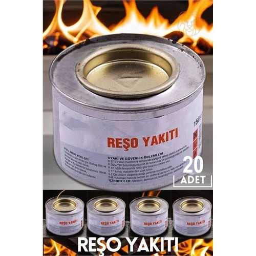 20 ADET Yedek Reşo Jel Yakıtı 719370 Toptan Paket