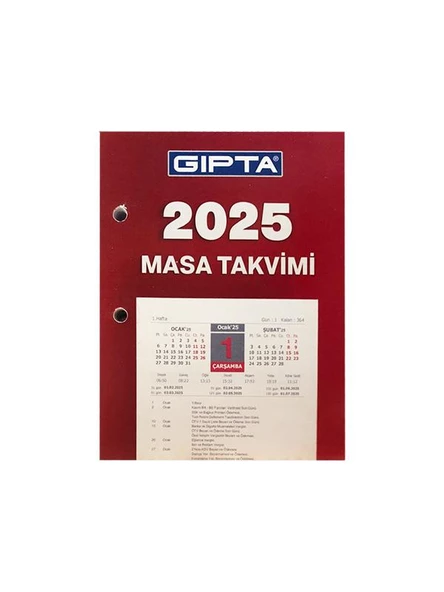 Gıpta 2025 Blok Masa Takvimi 10x13 cm