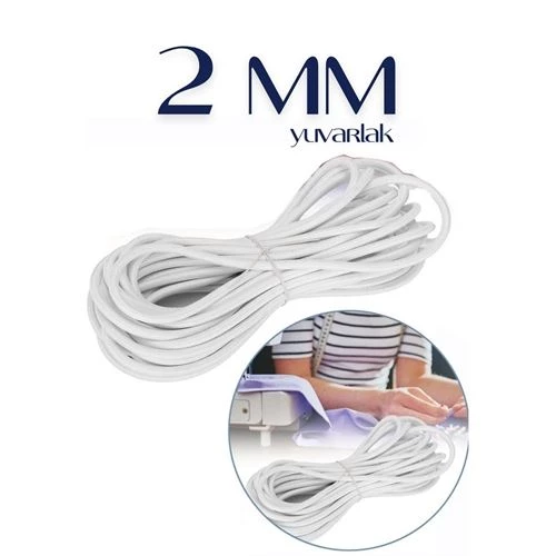 40 METRE Bel Paça Giysi Lastiği 2 mm 716720 Toptan Paket