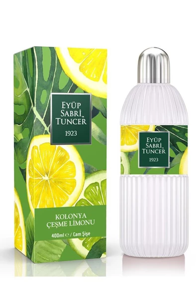 Eyüp Sabri Tuncer Çeşme Limonu Kolonya Cam Şişe 400 ml