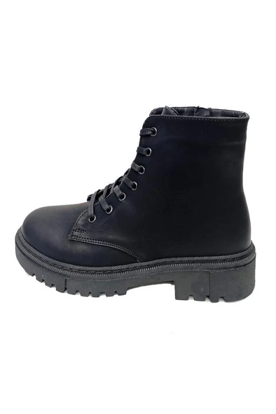 Freefour 6313 Deri Bağlı Fermuarlı Postal Kadın Bot - Resim 3