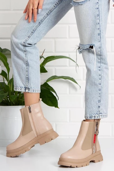 Metro 6036 Deri Trend Fashion Kadın Bot