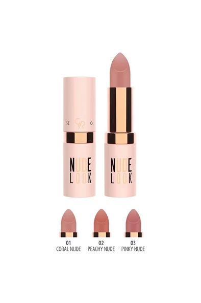 Golden Rose Nude Look Matte Lipstick 03 Pinky Nude Ruj
