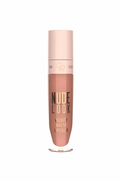 Golden Rose Nude Look Velvety Matte Lipcolour 2 Peachy Nude Ruj