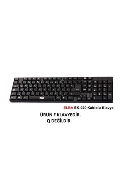 Ek-020 F Usb Siyah Türkçe Standart Klavye