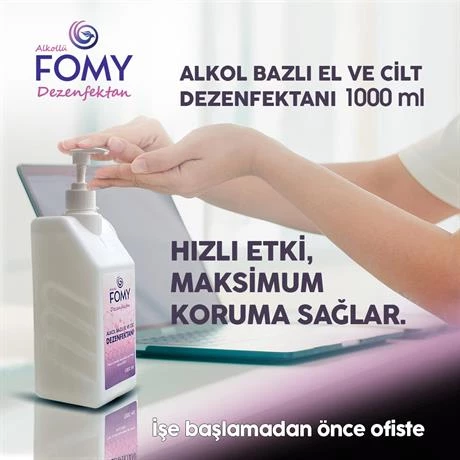FOMY Alkollü El ve Cİlt Dezenfektanı 1000 ml - 2