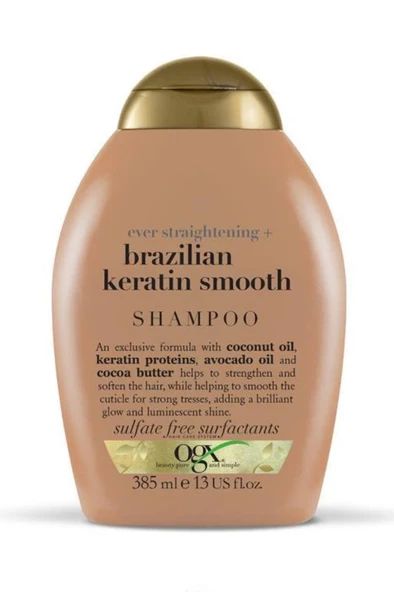 Organix Brazilian Keratin Smooth Şampuan 385 ml