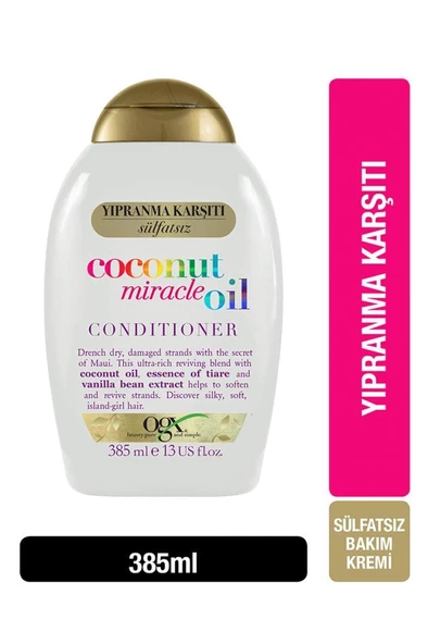 Organix Coconut Miracle Oil Saç Kremi 385 ml