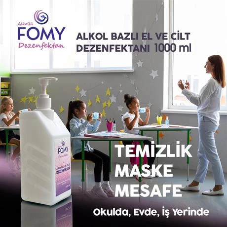 FOMY Alkollü El ve Cİlt Dezenfektanı 1000 ml - 4