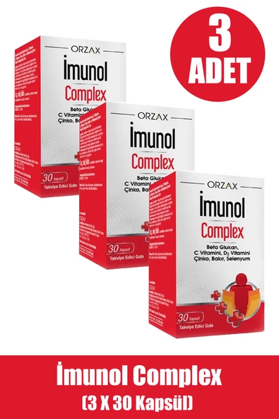 İmunol Complex 30 Kapsül 3 ADET ürün görseli 1