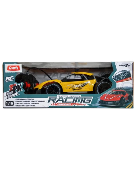 Ctoys Super Speed Racing Kumandalı Yarış Arabası Sarı 797 36