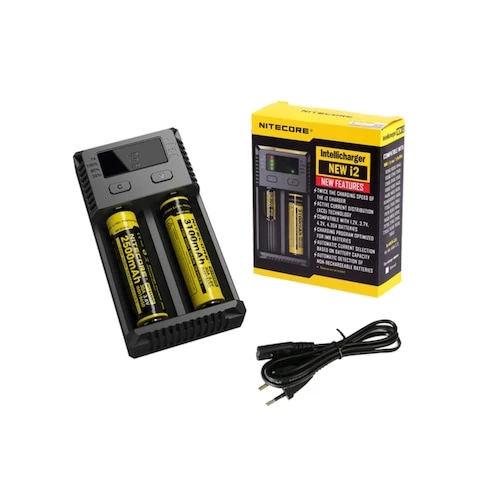 Nitecore New i2 18650, 26650, 20700, 21700, 14500, Pil Şarj Cihazı