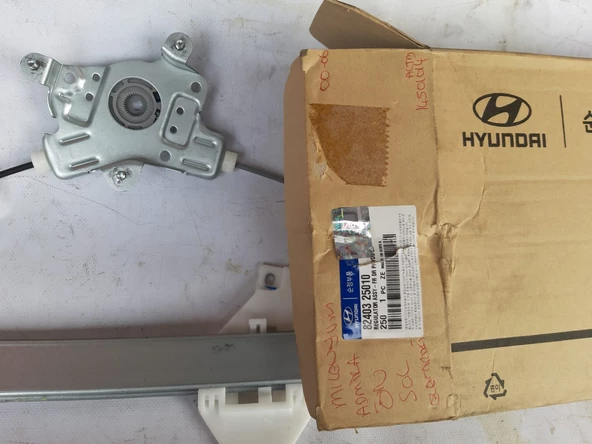 Hyundai Accent Admair Milenyum 2000-2006 Ön kapı Cam Krikosu Sol elektrikli ve motor hariç şöför tarafı Orjinal Marka Orjinal Parça 82403-25010 - 4