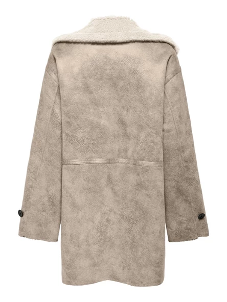 ONLY Bayan İçi Peluş Nubuk Mont Kaban 15322402 - Resim 2