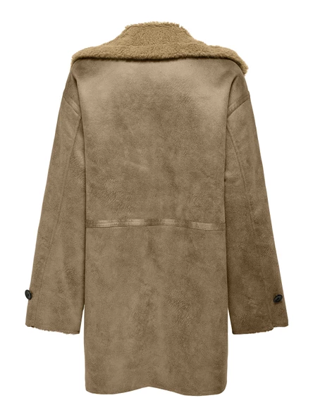 ONLY Bayan İçi Peluş Nubuk Mont Kaban 15322402 - 6