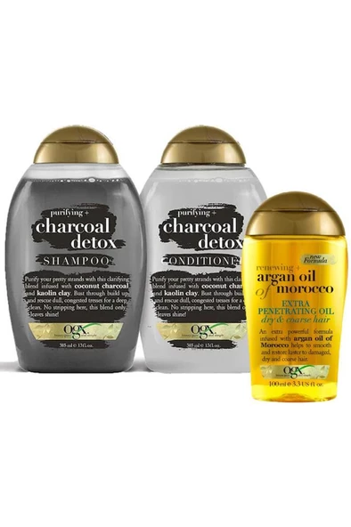 Organix Charcoal Detox Şampuan Seti