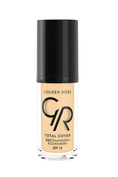 Golden Rose Total Cover Foundation 21 Light Yellow Beige 30 ml