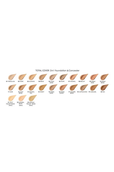 Golden Rose Total Cover Foundation 22 Natural Beige 30 ml - 2