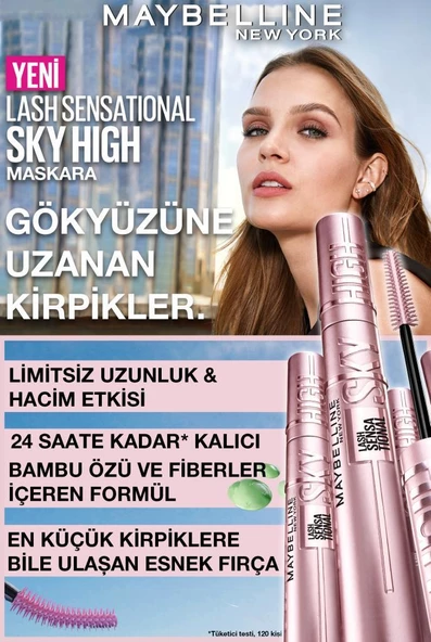 Maybelline New York Lash Sensational Sky High Maskara - 2