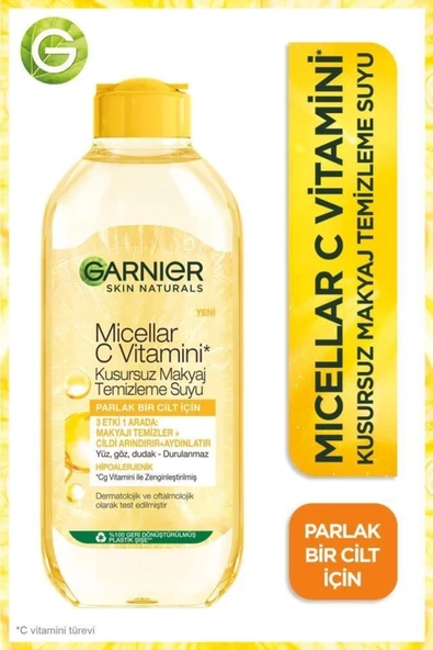 Garnier Micellar C Vitamini Kusursuz Makyaj Temizleme Suyu 400 Ml
