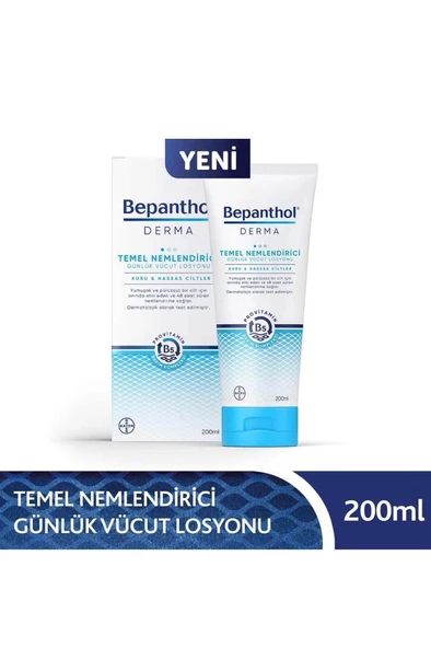 Bepanthol Derma Temel Nemlendirici Vücut Losyonu 200 ml