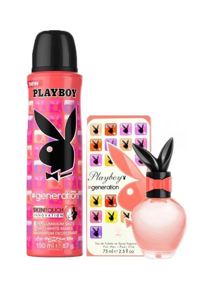 Playboy Generation EDT 75 ml Kadın Parfüm Seti