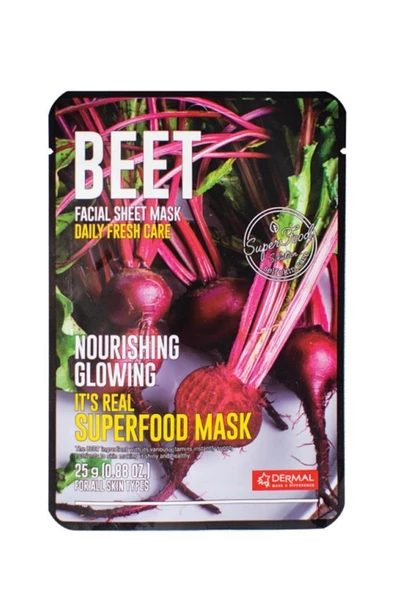 Dermal Beet Facial Sheet Maske