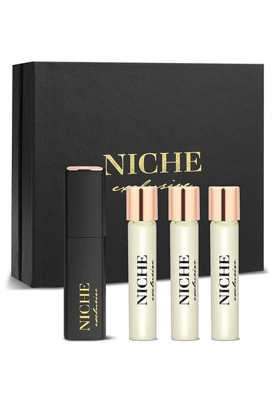 Niche Exclusive Monsieur Travel SET 4X8 ml Erkek Parfüm Seti - 2