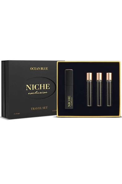 Niche Exclusive Ocean Blue Travel Set 4X8 ml Erkek Parfüm Seti