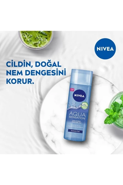 Nivea Aqua Sensation Yüz Temizleme Jeli Canlandırıcı 200 ml - Resim 6