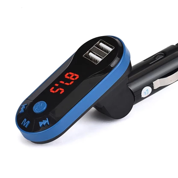 Bt-fm Modulatör Çi̇ft Usb/sd/mp3 12-24 Volt Hafizasiz Bluetooth Fm Transmitter - 3