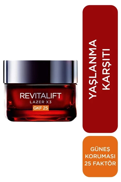 L'Oreal Paris Dermo Revitalift Lazer X3 Leke Karşıtı Gündüz Kremi 50 ml