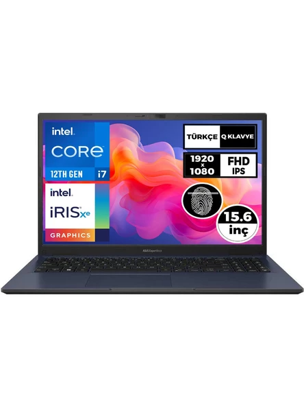 Asus Expertbook B1 İ7-1255U 16Gb 512Gb Ssd 15.6" Fhd Freedos Taşınabilir Bilgisayar B1502cba-I78512b0d 001