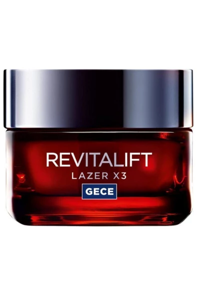 L'oreal Paris Dermo Revitalift Laser X3 Yoğun Yaşlanma Karşıtı Gece Kremi 50 Ml