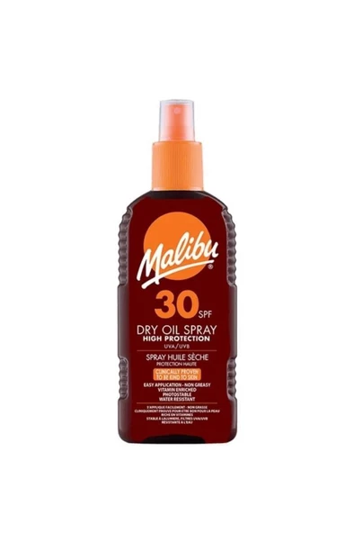 Malibu Dry Oil Spray SPF30 200 ml Güneş Koruyucu