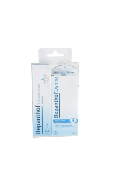 Bepanthol Cilt Bakım Kremi 30 gr+Onarıcı Bakım Merhemi 50 gr Seti - 2