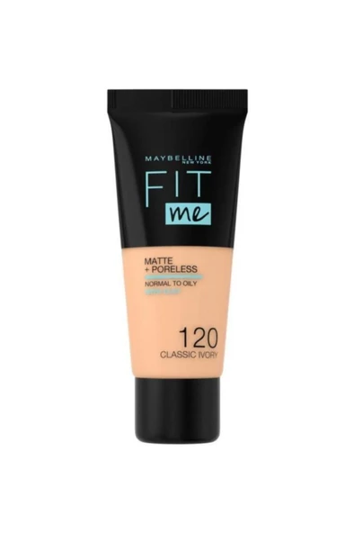 Maybelline New York Fit Me Matte 120 Classic Ivory Fondöten - Resim 2