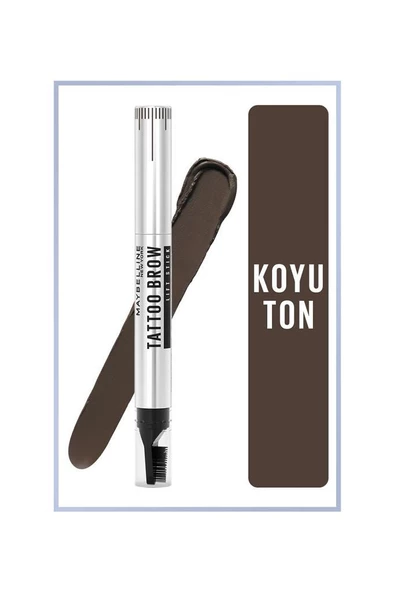 Maybelline New York Tattoo Brow Lift Stick 04 Deep Brown Kaş Kalemi