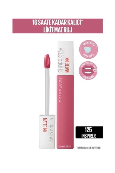 Maybelline New York Super Stay Matte Ink 125 Inspirer Ruj