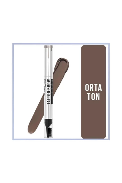 Maybelline New York Tattoo Brow Lift Stick 03 Medium Brown Kaş Kalemi