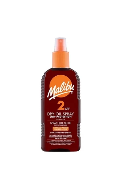 Malibu Dry Oil Spray Low Protection 200 ml Güneş Koruyucu