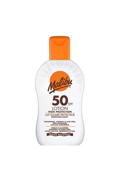 Malibu Lotion High Protection SPF50 200 ml Güneş Koruyucu