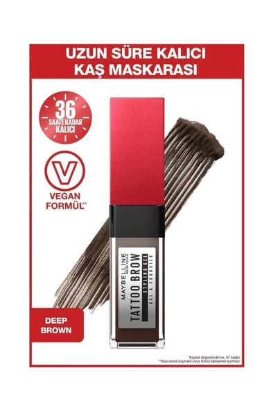 Maybelline New York Tattoo Brow 260 Dark Brown Kaş Maskrası