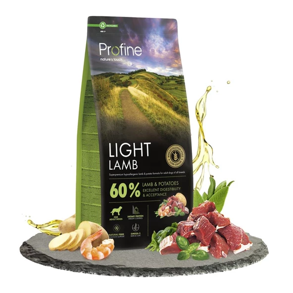 Profine 12kg Gluten Free Adult Lamb Light Glutensiz Diyet Kuzu Etli Yetişkin Köpek Maması - 2