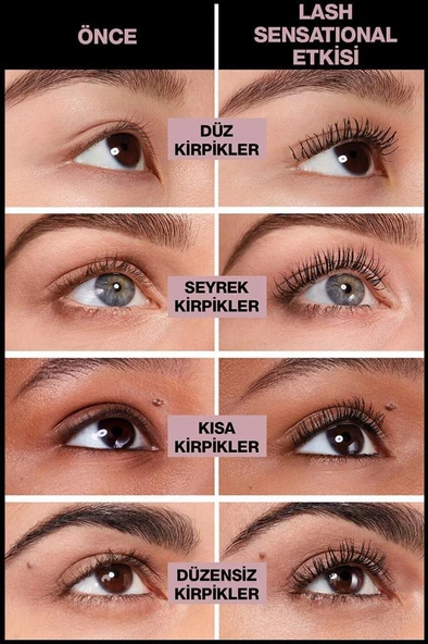 Maybelline New York Lash Sensational Waterproof Siyah Maskara - 3